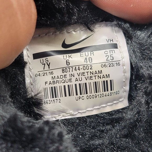 Nike Roshe One High Print GS Womens 8.5 - Kids 7Y Black Lined Shoes 807744-002 - Picture 9 of 12